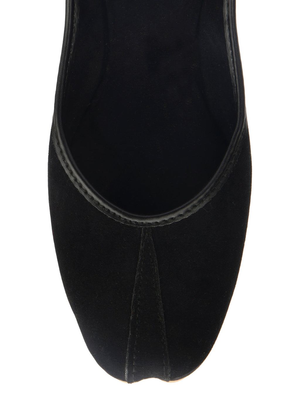 Desi Colour Women Indian Ethnic Footwear-Basic Suede -Black | Grocsy