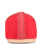 Desi Colour Women Indian Ethnic Footwear-Basic Suede -Red | Grocsy