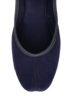Desi Colour Women Indian Ethnic Footwear-Basic Suede -Blue | Grocsy