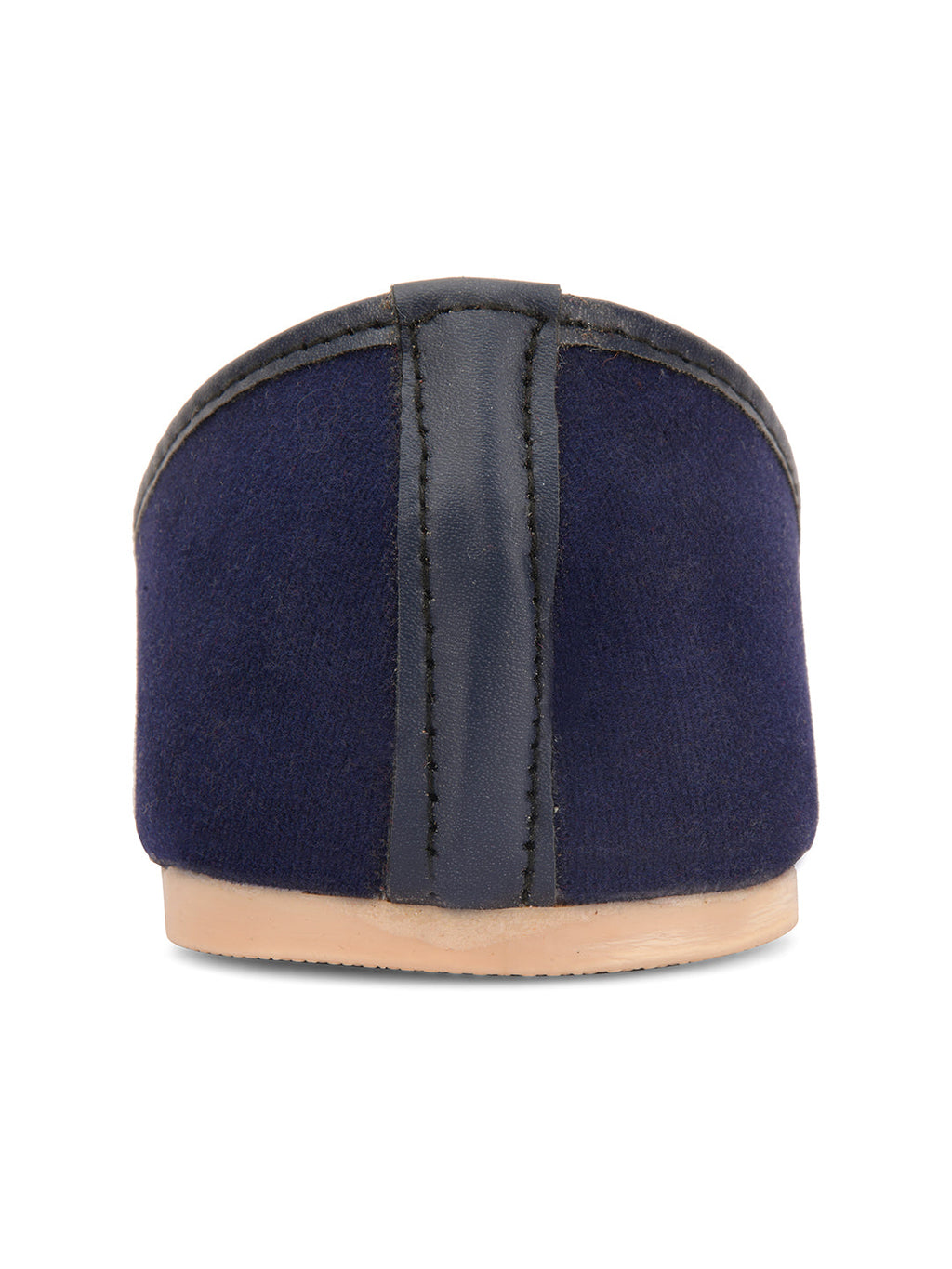 Desi Colour Women Indian Ethnic Footwear-Basic Suede -Blue | Grocsy