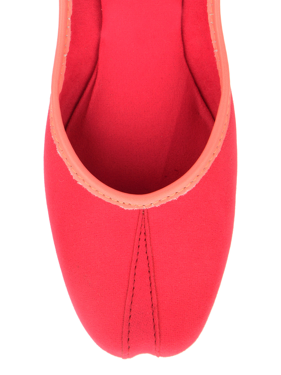 Desi Colour Women Indian Ethnic Footwear-Basic Suede -Pink | Grocsy