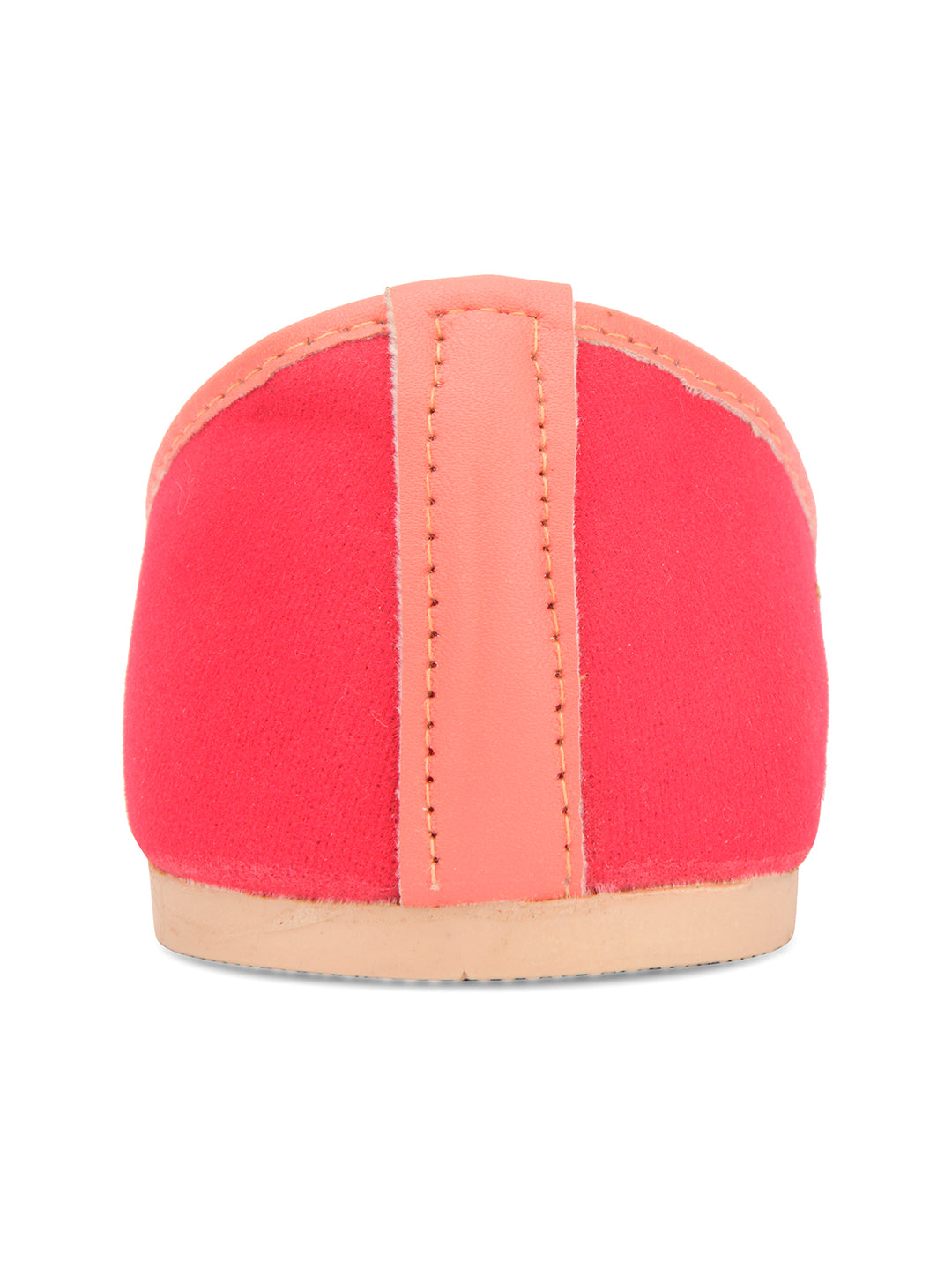 Desi Colour Women Indian Ethnic Footwear-Basic Suede -Pink | Grocsy