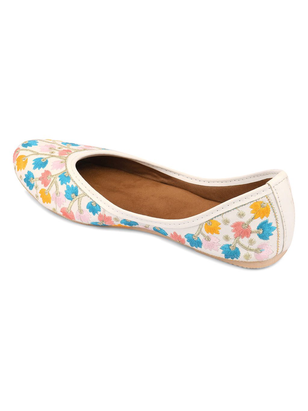 Desi Colour Women Indian Ethnic Footwear-Multi Heavy Work-LR | Grocsy