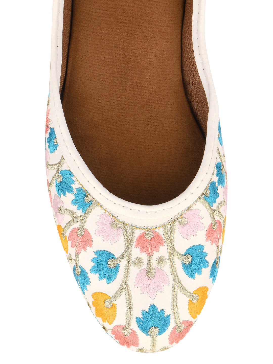 Desi Colour Women Indian Ethnic Footwear-Multi Heavy Work-LR | Grocsy