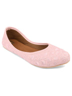 Desi Colour Women Indian Ethnic Footwear-Pink Heavy Work-LR | Grocsy
