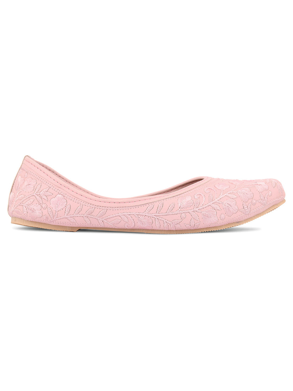 Desi Colour Women Indian Ethnic Footwear-Pink Heavy Work-LR | Grocsy