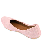 Desi Colour Women Indian Ethnic Footwear-Pink Heavy Work-LR | Grocsy