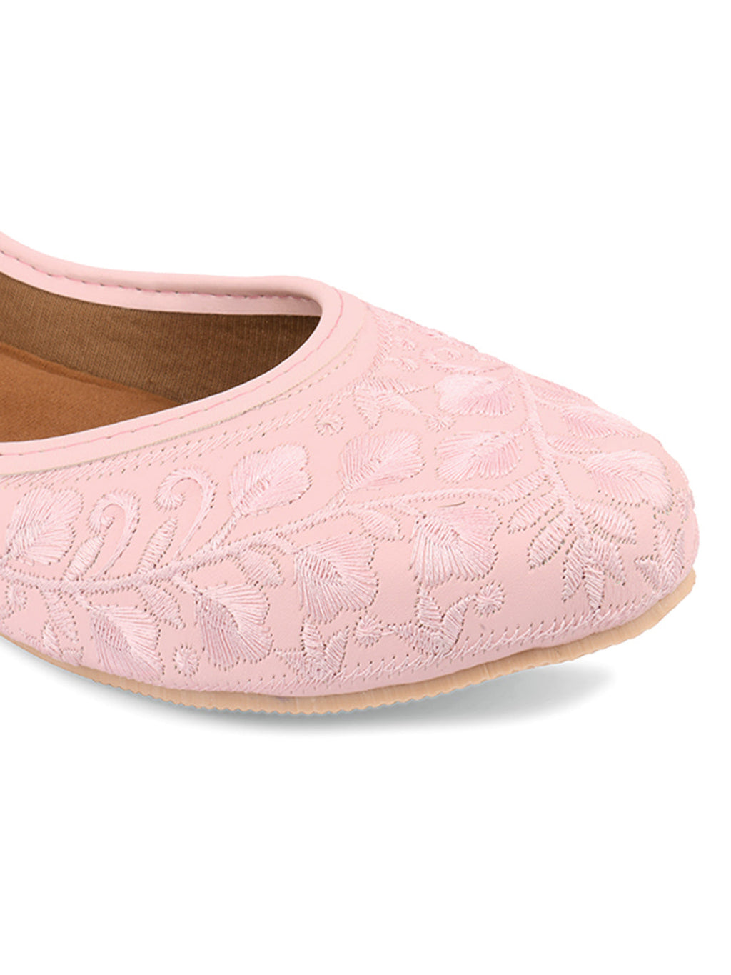Desi Colour Women Indian Ethnic Footwear-Pink Heavy Work-LR | Grocsy