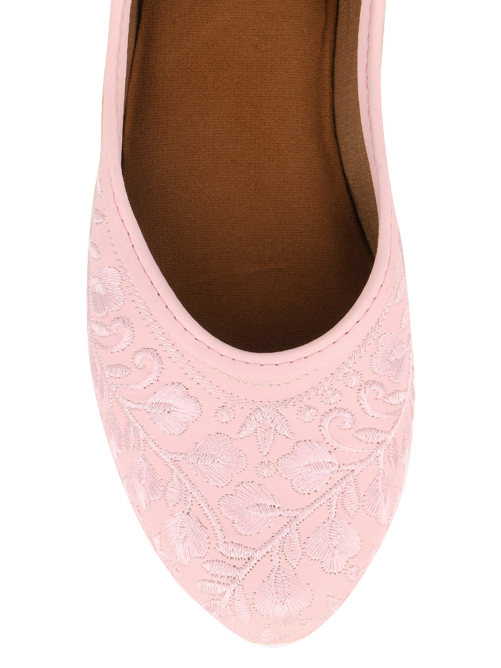 Desi Colour Women Indian Ethnic Footwear-Pink Heavy Work-LR | Grocsy