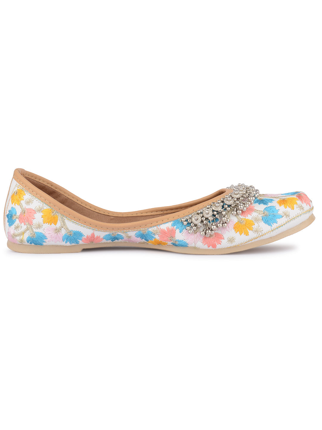 Desi Colour Women Indian Ethnic Footwear-Multi Gungroo | Grocsy