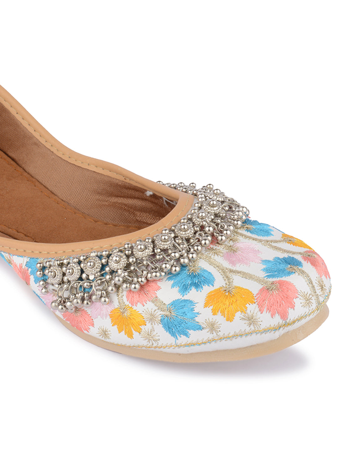 Desi Colour Women Indian Ethnic Footwear-Multi Gungroo | Grocsy