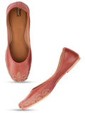 Desi Colour Women Indian Ethnic Footwear-Polish-Dark Brown 1 | Grocsy