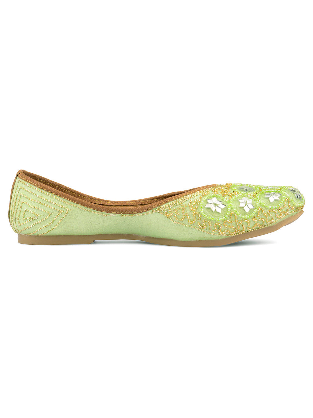 Desi Colour Women Indian Ethnic Footwear-Party Wear Mirror Work | Grocsy