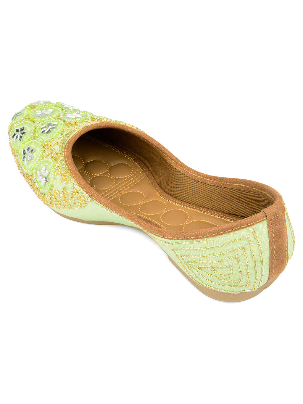 Desi Colour Women Indian Ethnic Footwear-Party Wear Mirror Work | Grocsy