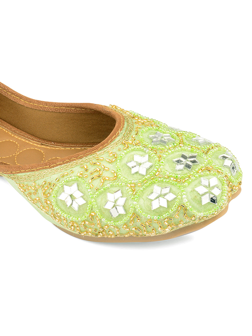 Desi Colour Women Indian Ethnic Footwear-Party Wear Mirror Work | Grocsy