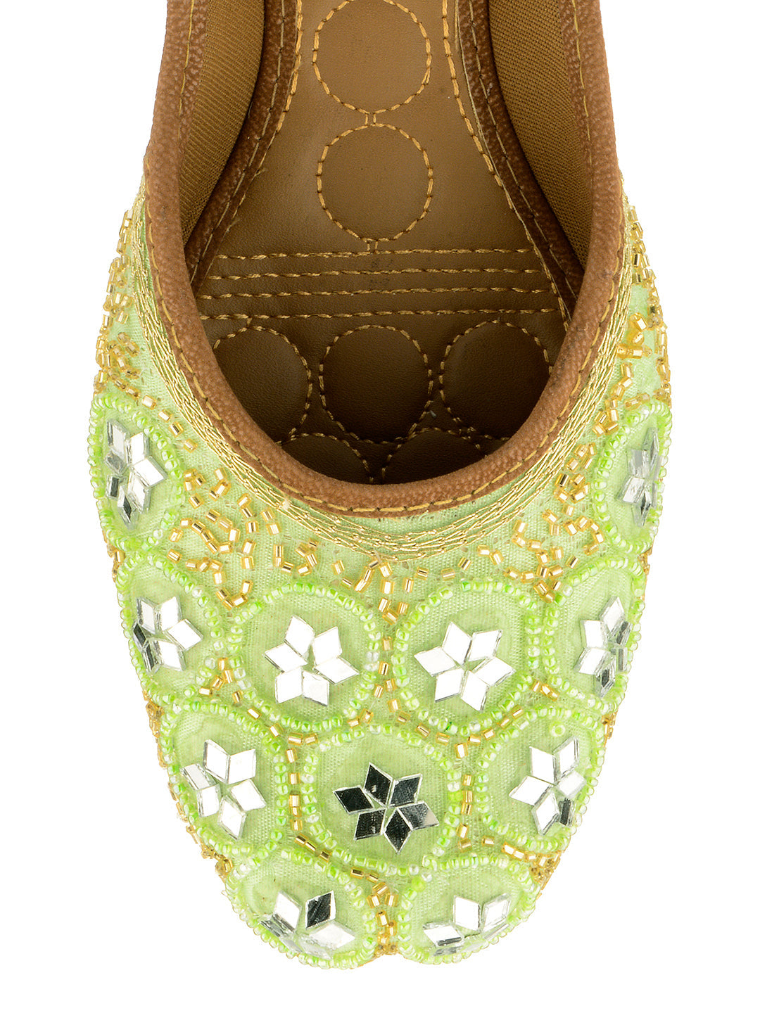 Desi Colour Women Indian Ethnic Footwear-Party Wear Mirror Work | Grocsy