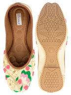 Desi Colour Women Indian Ethnic Footwear-Party Wear Multi Colour Thread Work | Grocsy