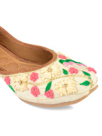 Desi Colour Women Indian Ethnic Footwear-Party Wear Multi Colour Thread Work | Grocsy