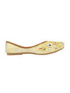 Desi Colour Women Indian Ethnic Footwear-Off White MultiColour | Grocsy