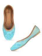 Desi Colour Women Indian Ethnic Footwear-Party Wear Firoji Pearl Work | Grocsy