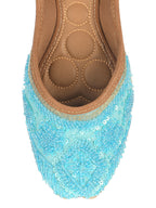 Desi Colour Women Indian Ethnic Footwear-Party Wear Firoji Pearl Work | Grocsy