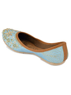 Desi Colour Women Indian Ethnic Footwear-Firoji Dabka | Grocsy