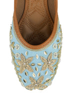 Desi Colour Women Indian Ethnic Footwear-Firoji Dabka | Grocsy