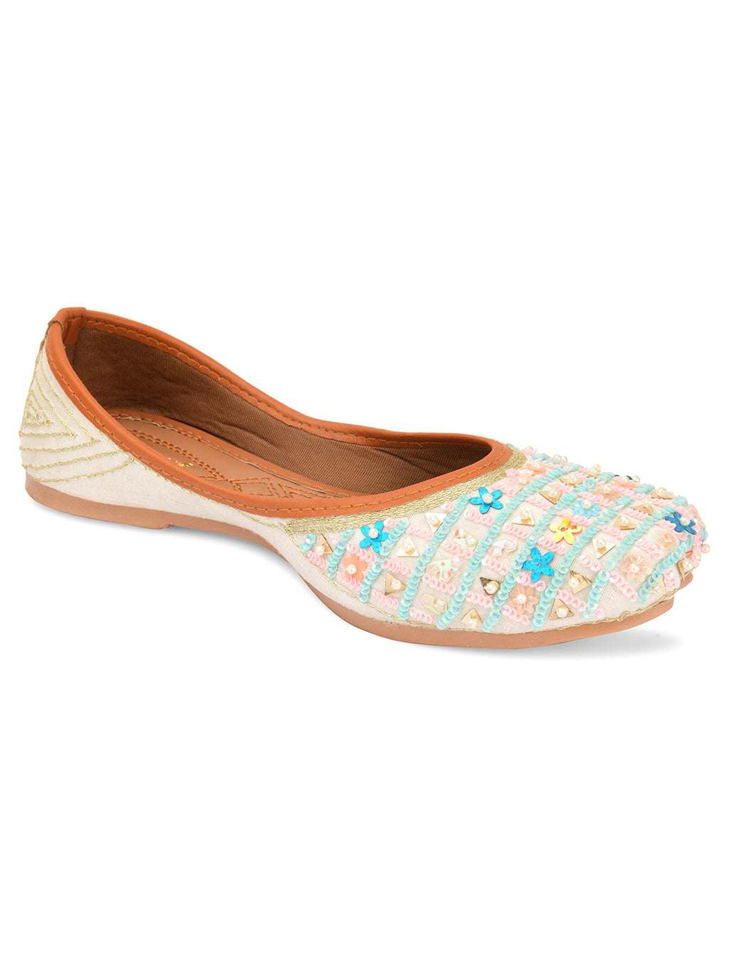 Desi Colour Women Indian Ethnic Footwear-Multi Star | Grocsy