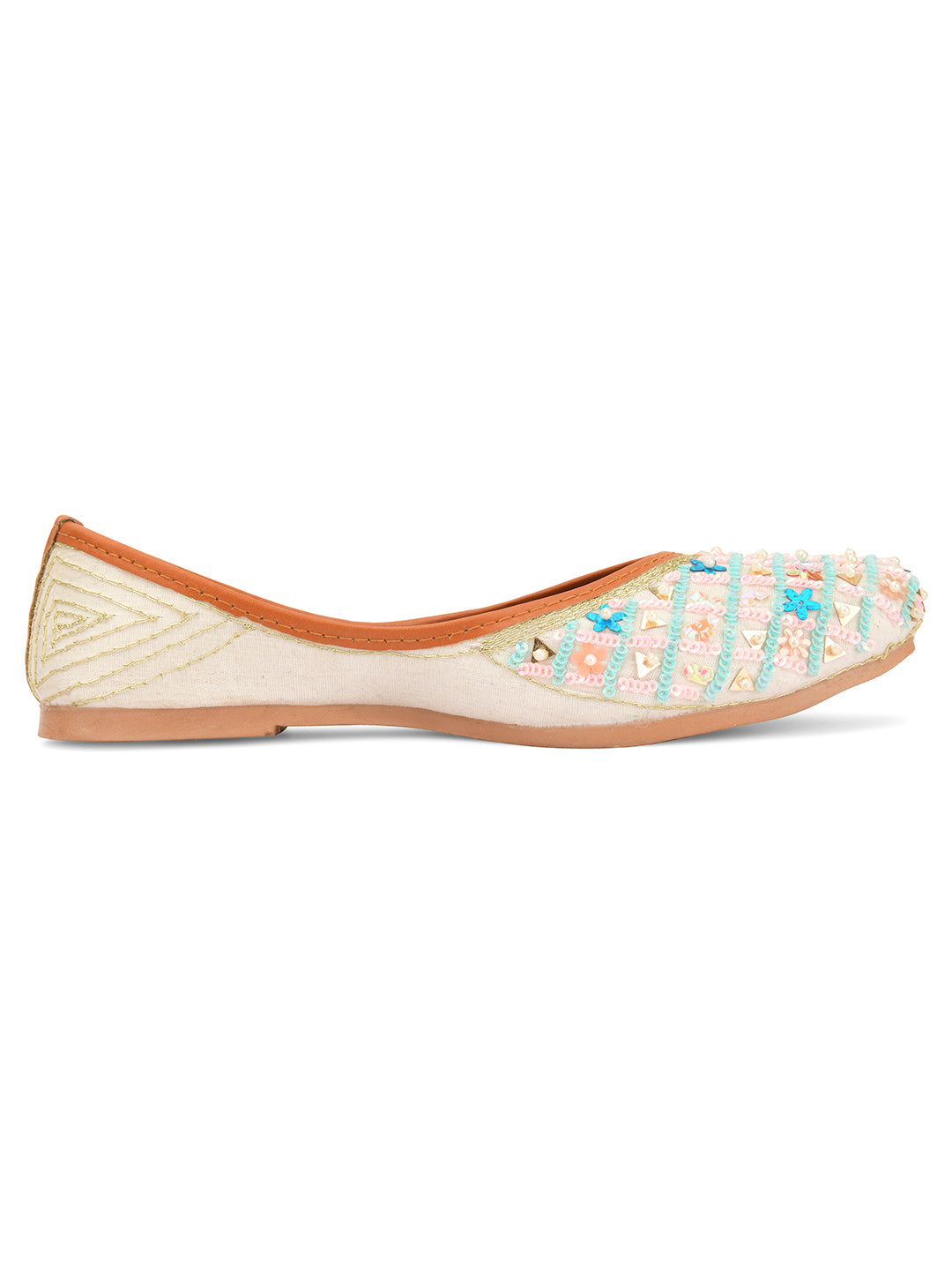 Desi Colour Women Indian Ethnic Footwear-Multi Star | Grocsy