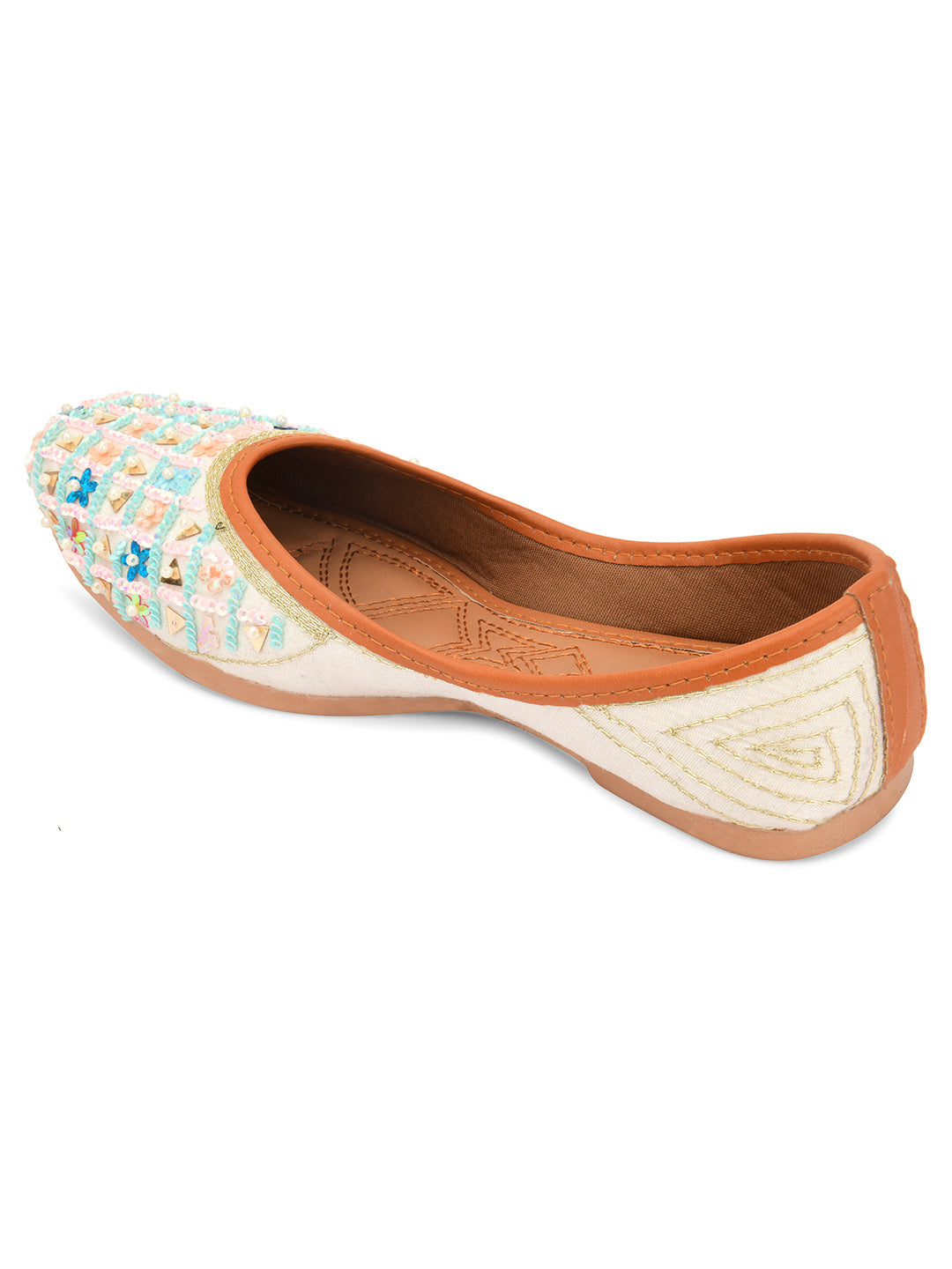 Desi Colour Women Indian Ethnic Footwear-Multi Star | Grocsy
