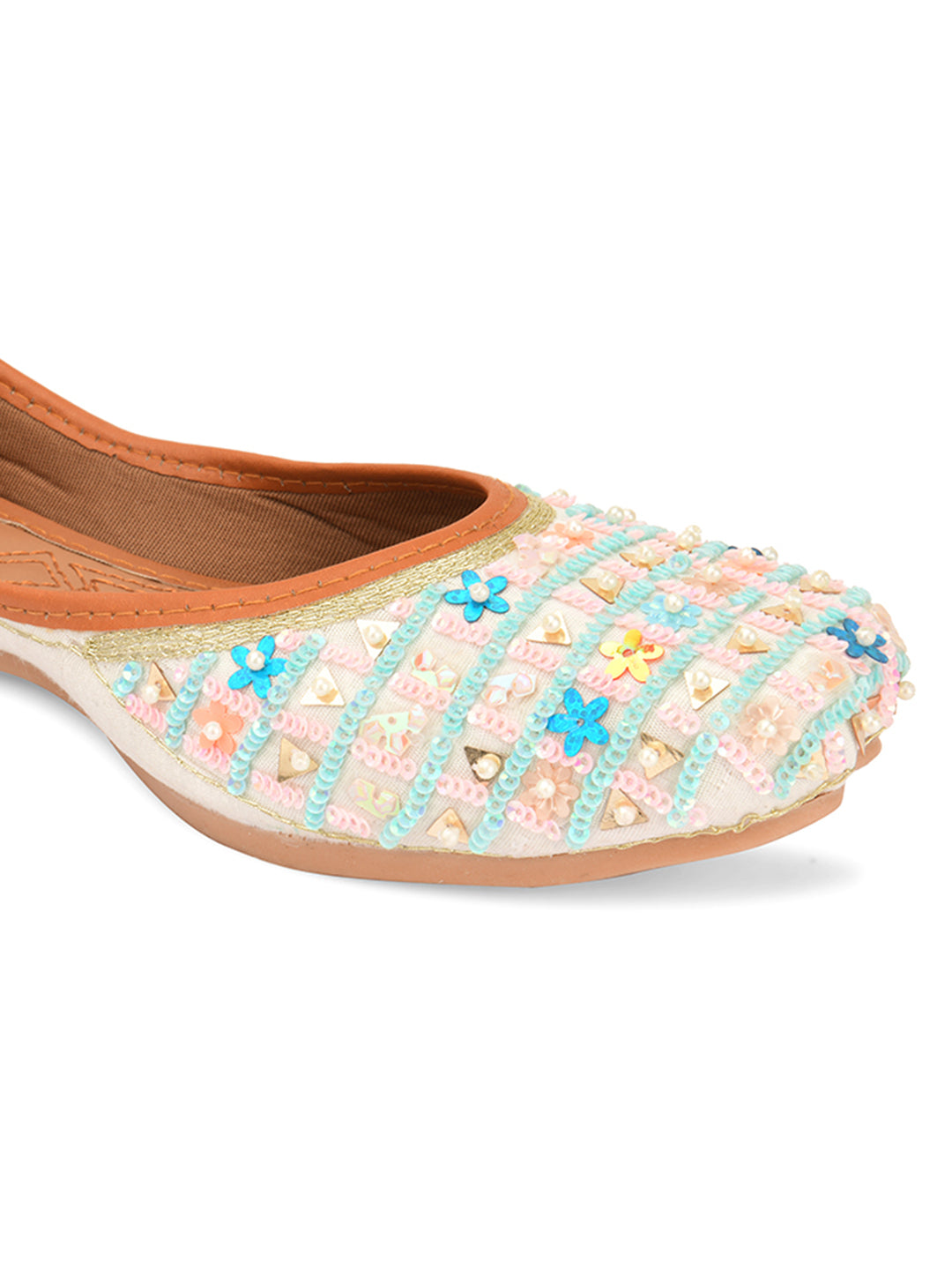 Desi Colour Women Indian Ethnic Footwear-Multi Star | Grocsy