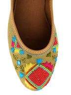 Desi Colour Women Indian Ethnic Footwear-Daily Wear Jute Rhombus | Grocsy