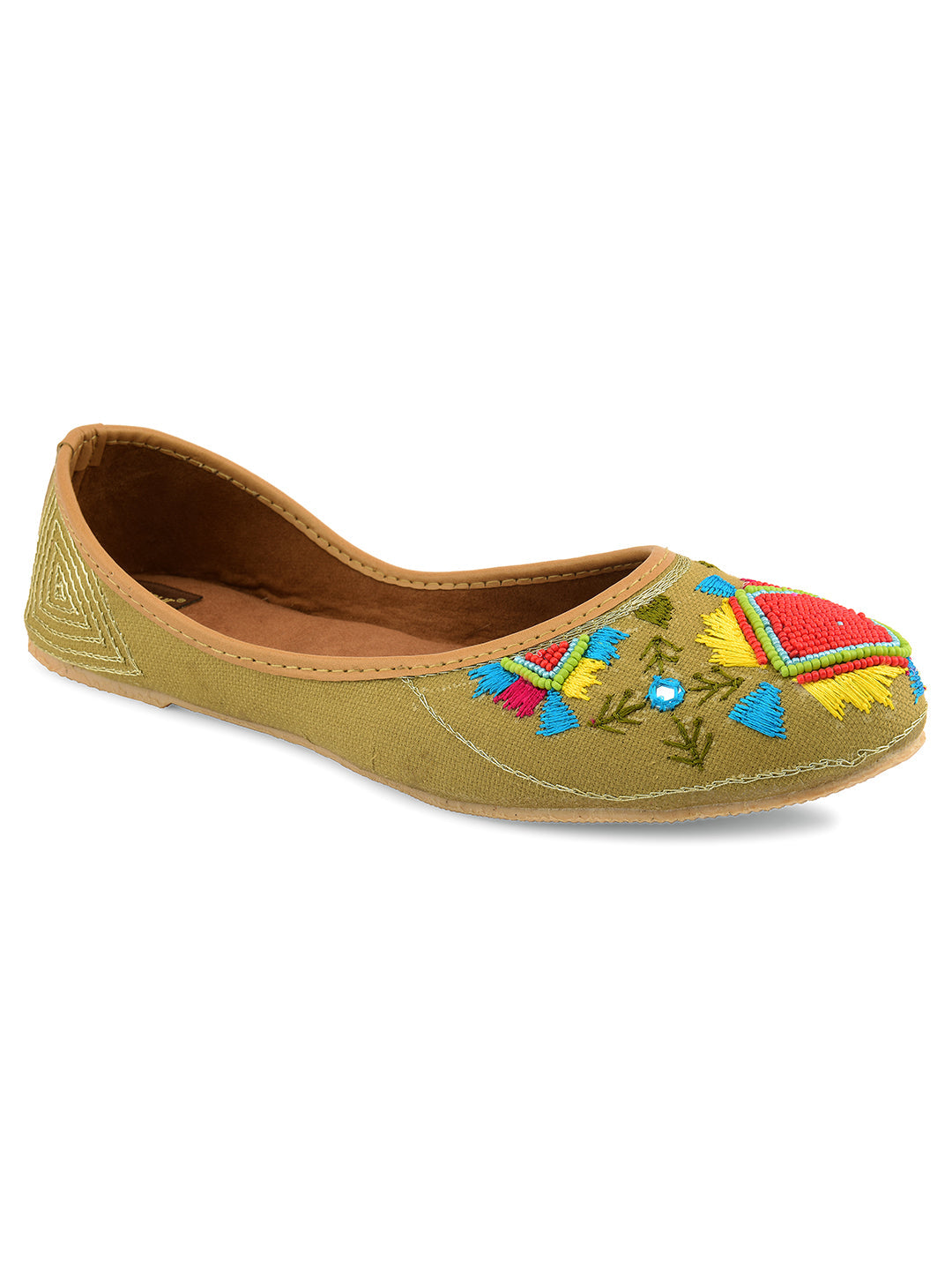 Desi Colour Women Indian Ethnic Footwear-Daily Wear Jute Rhombus | Grocsy