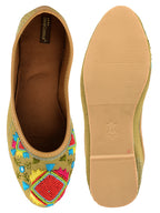 Desi Colour Women Indian Ethnic Footwear-Daily Wear Jute Rhombus | Grocsy