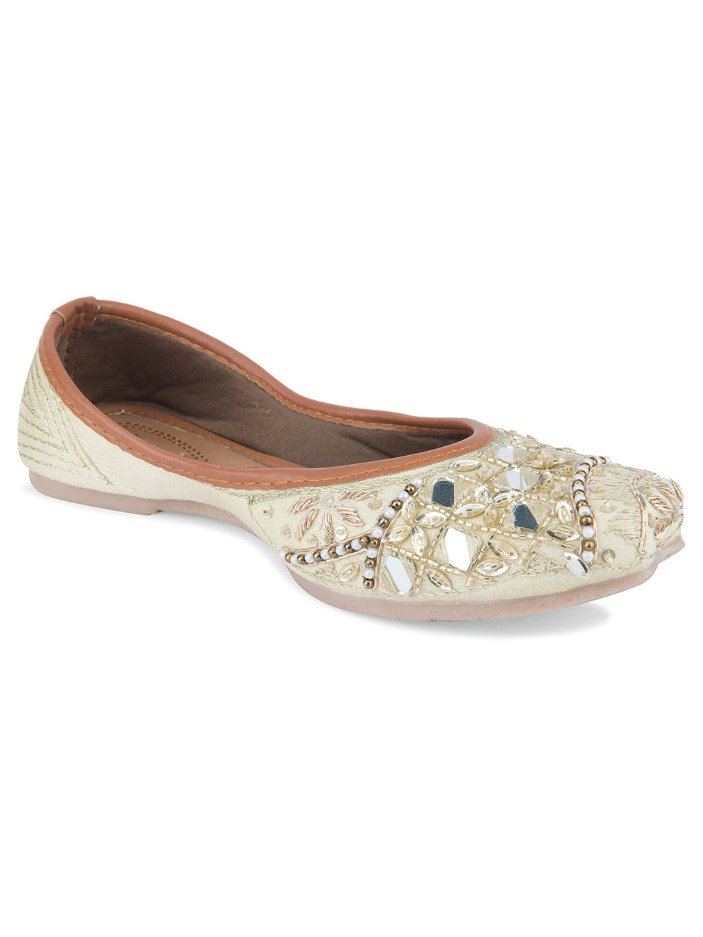 Desi Colour Women Indian Ethnic Footwear-Heavy Emb -1 | Grocsy