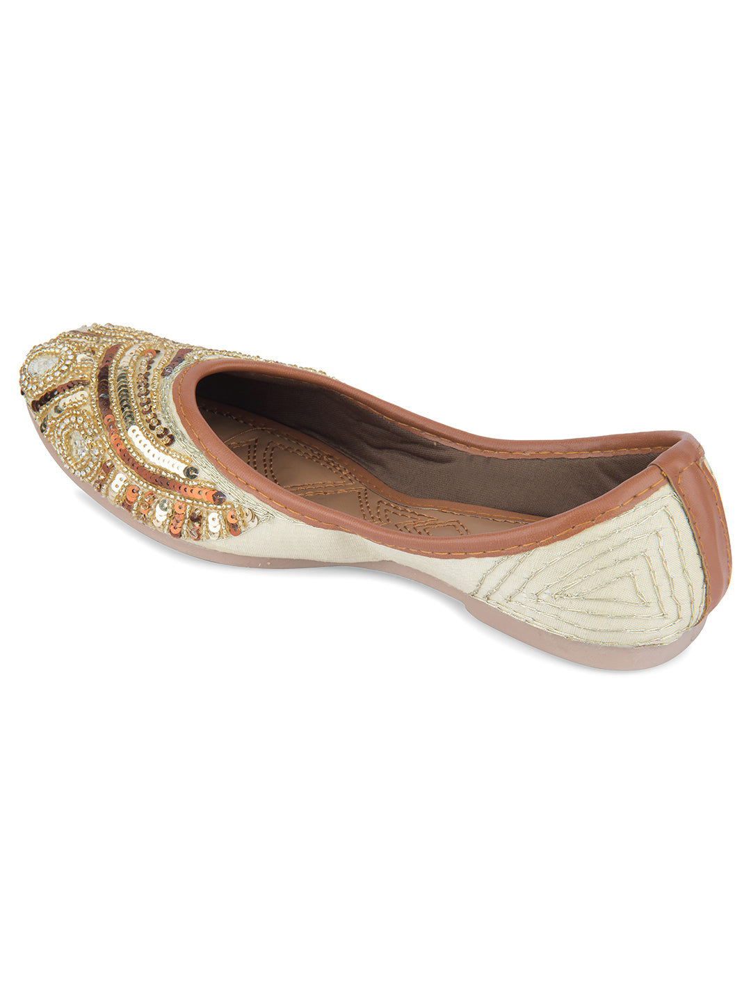Desi Colour Women Indian Ethnic Footwear-Heavy Emb -2 | Grocsy