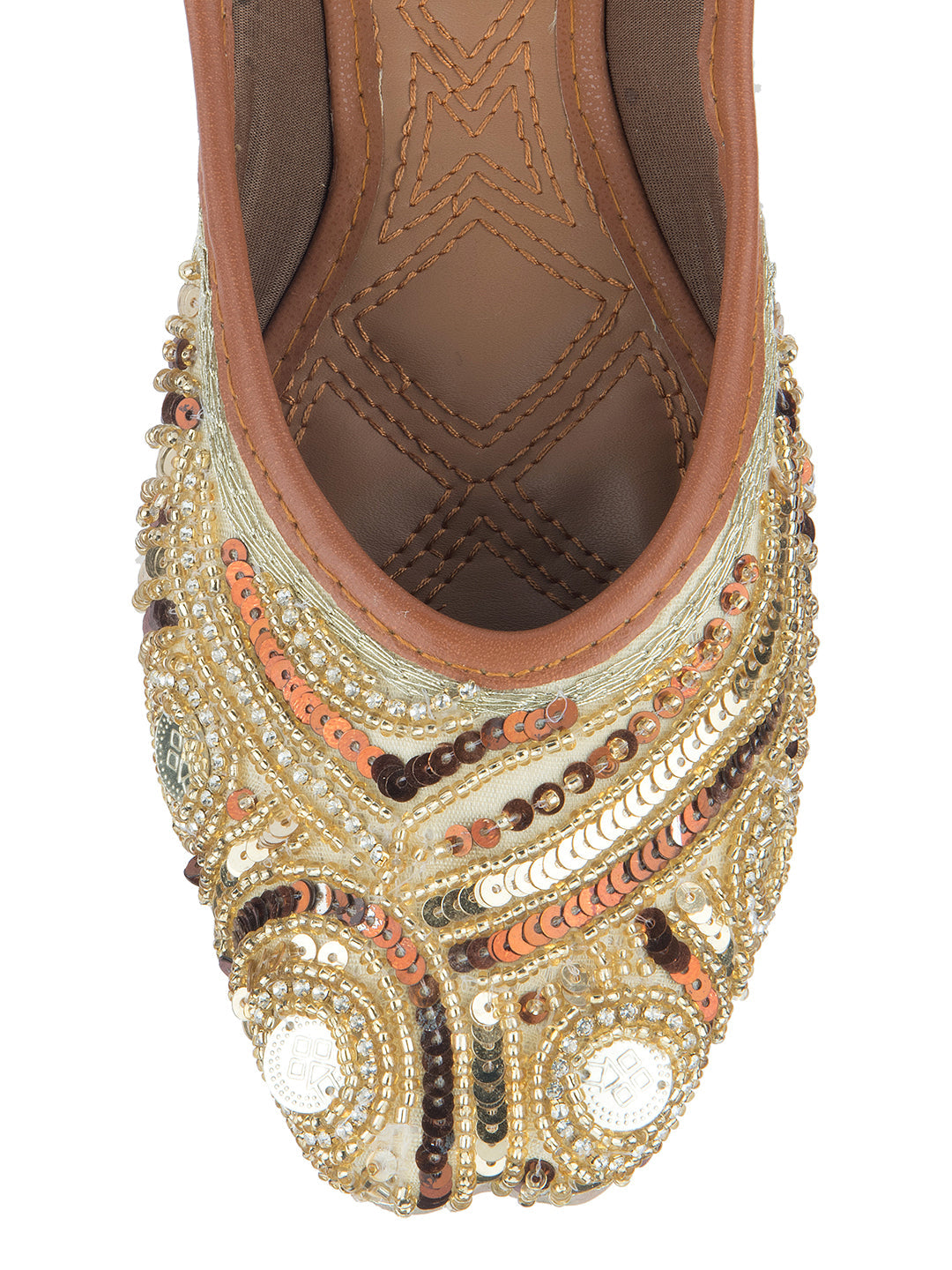 Desi Colour Women Indian Ethnic Footwear-Heavy Emb -2 | Grocsy