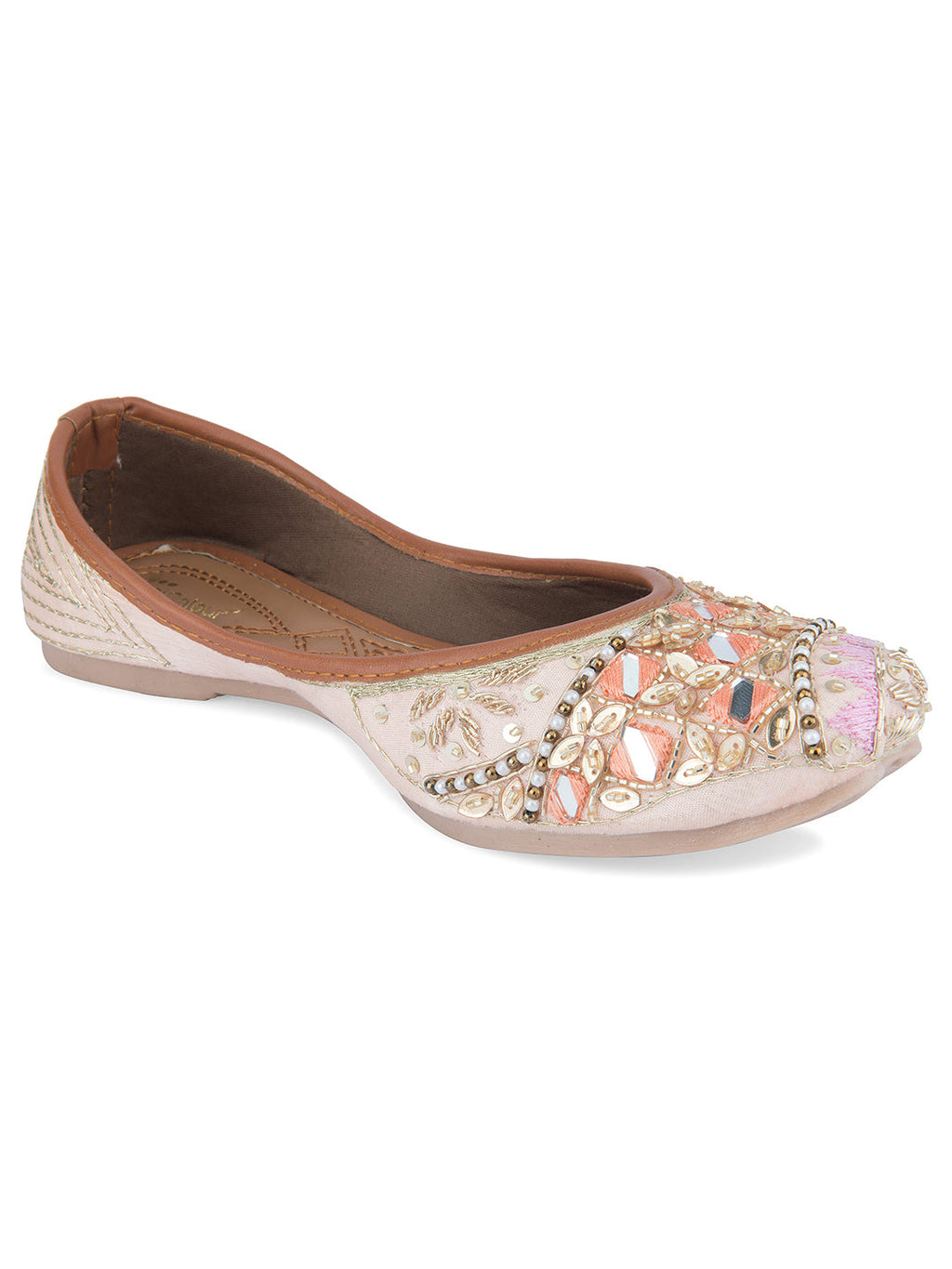 Desi Colour Women Indian Ethnic Footwear-Heavy Emb -4 | Grocsy