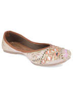 Desi Colour Women Indian Ethnic Footwear-Heavy Emb -4 | Grocsy