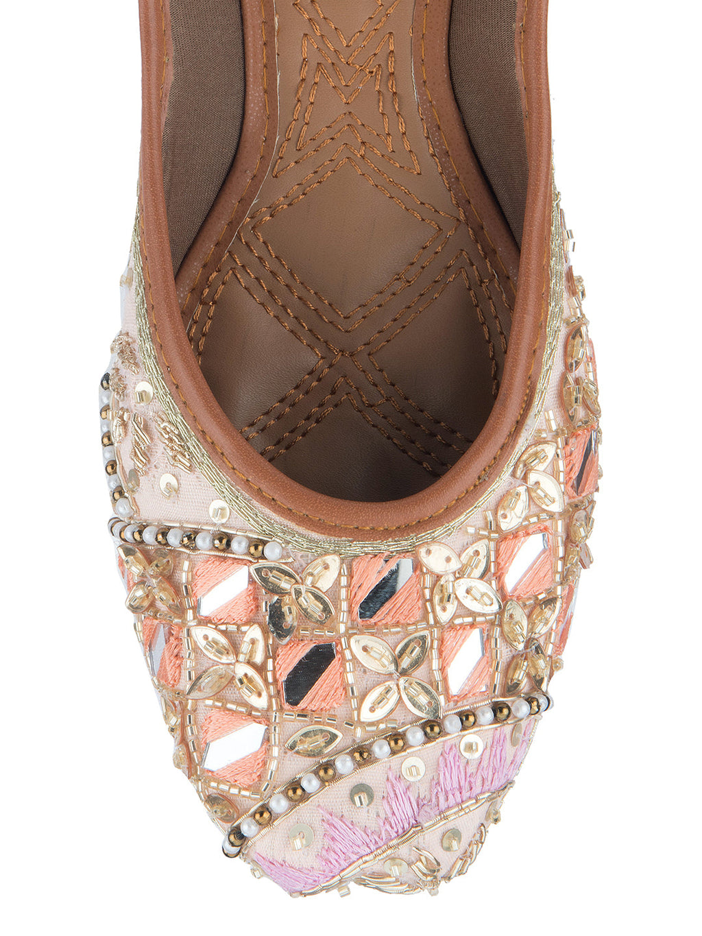 Desi Colour Women Indian Ethnic Footwear-Heavy Emb -4 | Grocsy