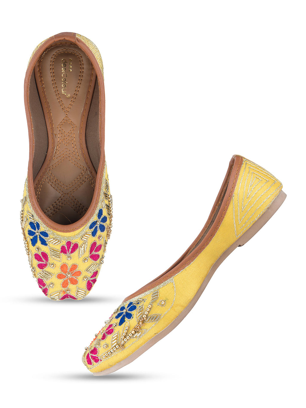 Desi Colour Women Indian Ethnic Footwear-Heavy Emb -16 | Grocsy
