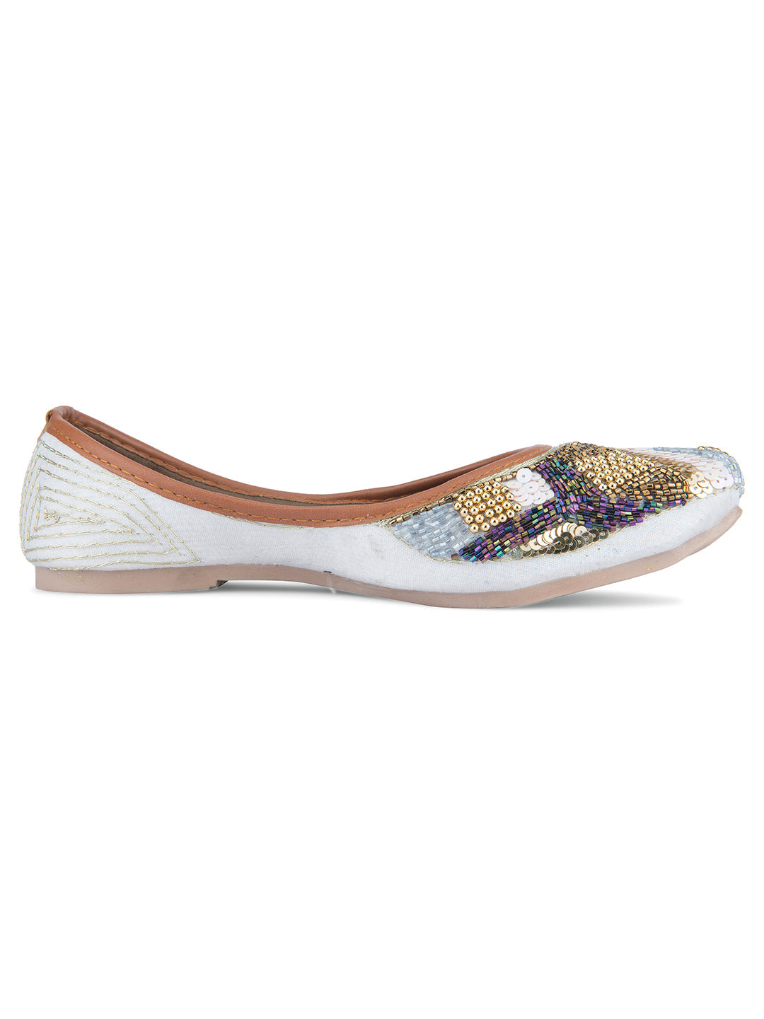 Desi Colour Women Indian Ethnic Footwear-Heavy Emb -17 | Grocsy