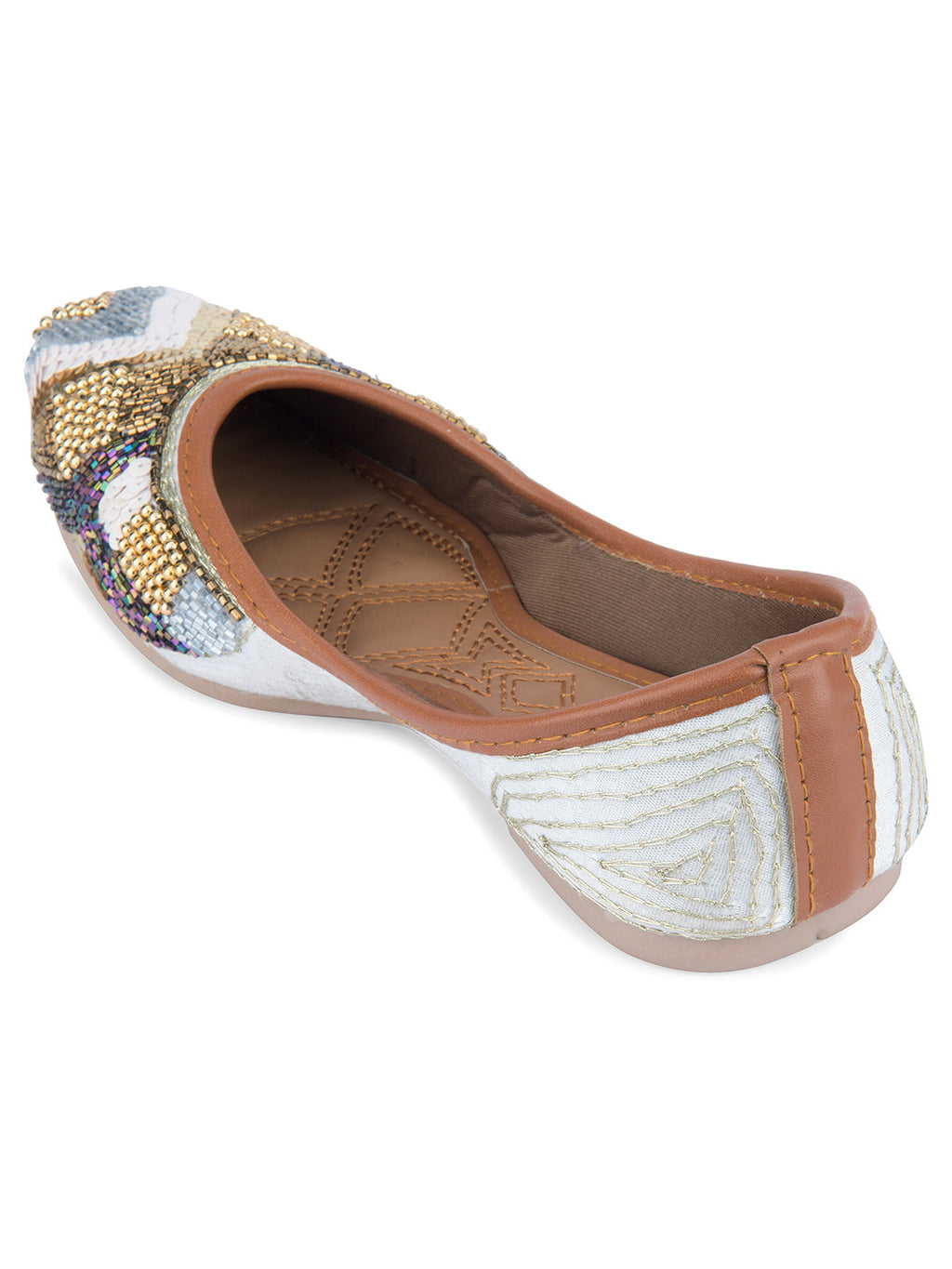 Desi Colour Women Indian Ethnic Footwear-Heavy Emb -17 | Grocsy