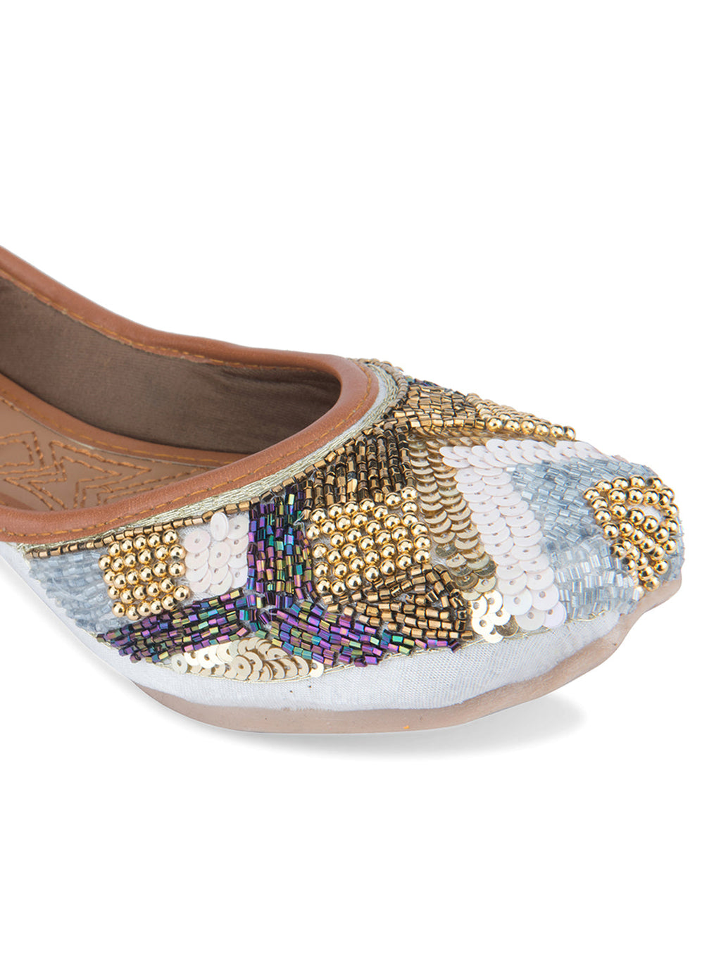 Desi Colour Women Indian Ethnic Footwear-Heavy Emb -17 | Grocsy