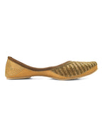 Desi Colour Women Indian Ethnic Footwear-TPR-Golden Lines | Grocsy