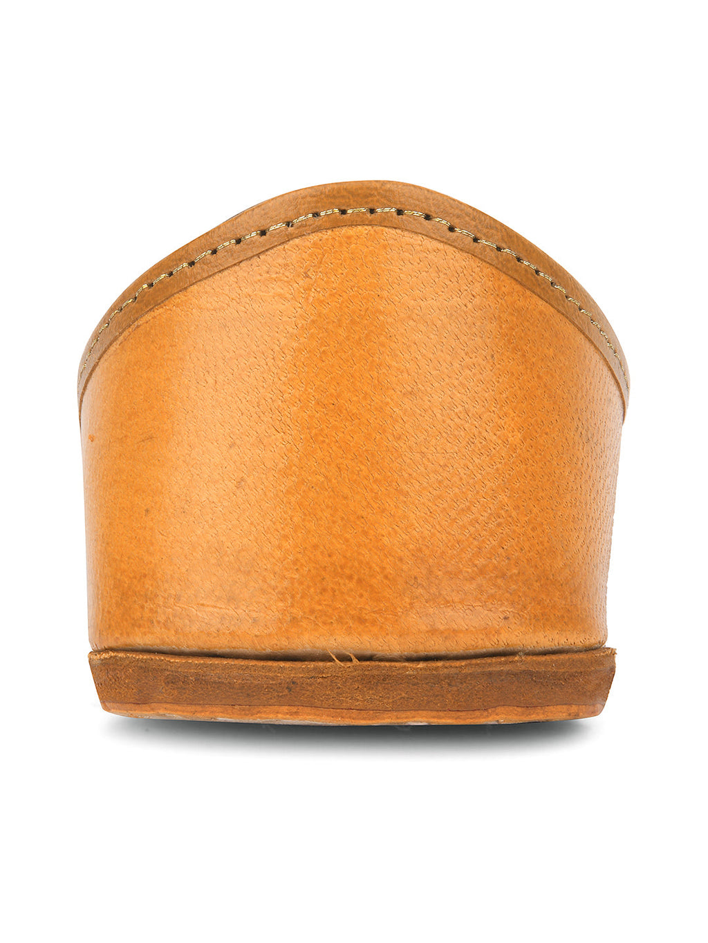 Desi Colour Women Indian Ethnic Footwear-Tan Leather Laser Cut | Grocsy