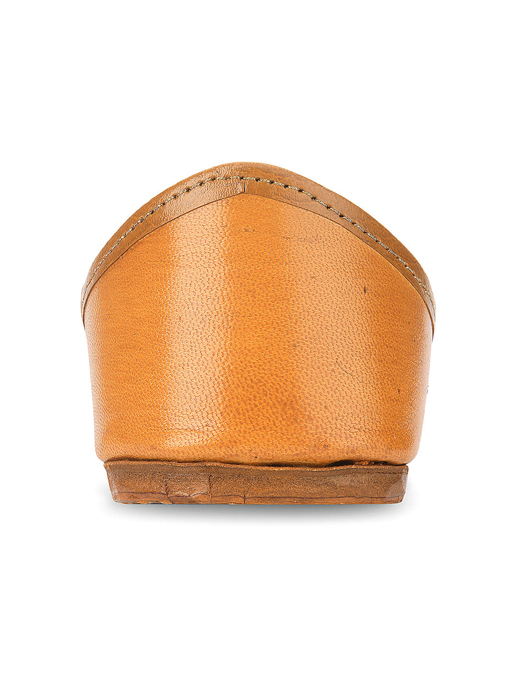 Desi Colour Women Indian Ethnic Footwear-Tan Leather Basic | Grocsy
