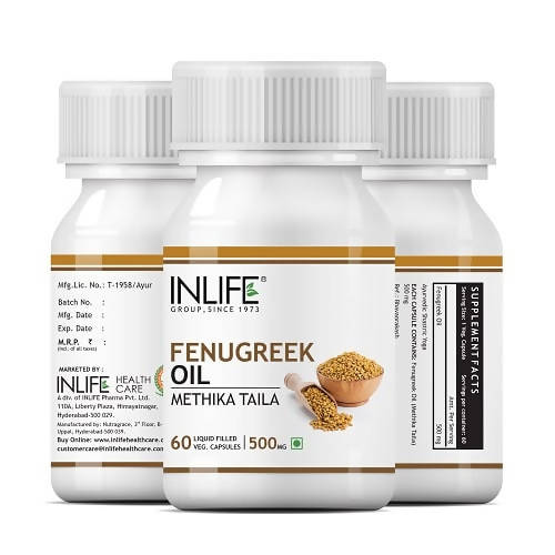 Inlife Fenugreek Oil Capsules | Grocsy