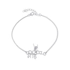 trueBrowns X Voylla 925 Sterling Silver Precious Cool Bhai Bracelet Rakhi | Grocsy