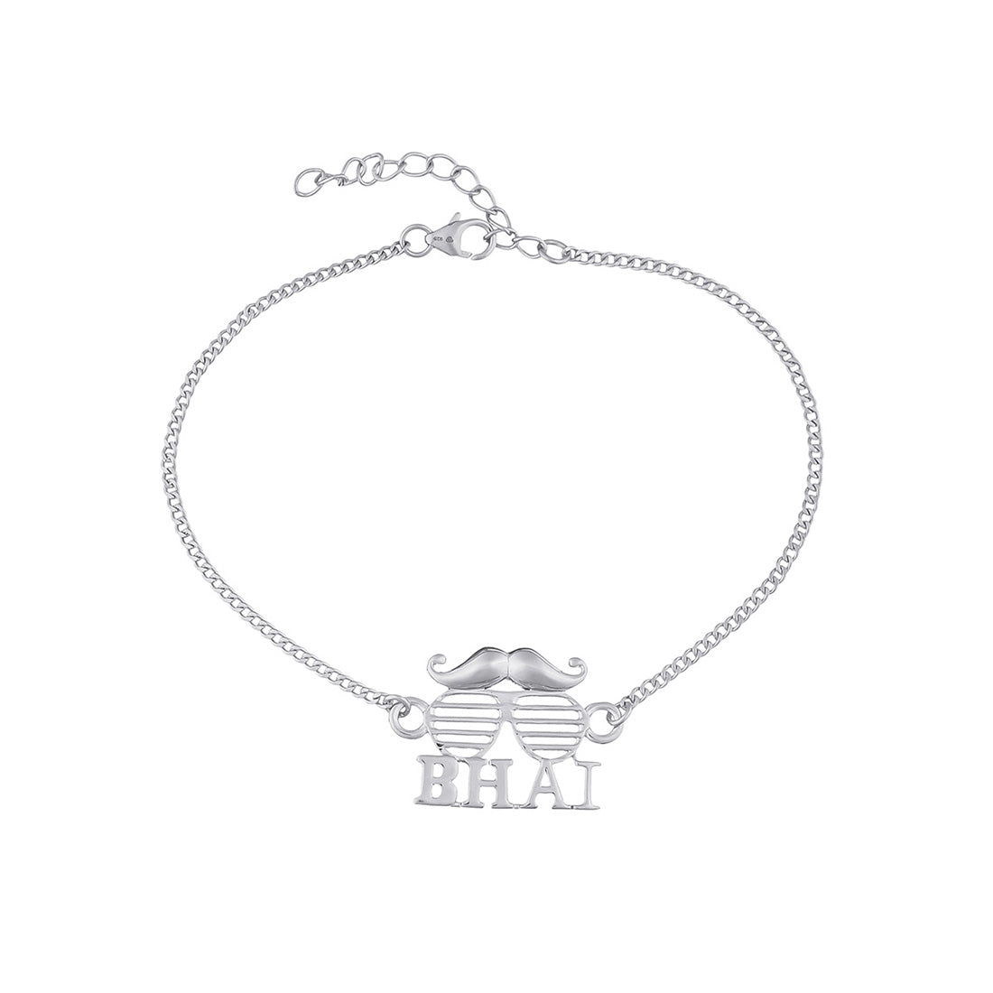 trueBrowns 925 Sterling Silver Precious BHAI Bracelet Rakhi | Grocsy